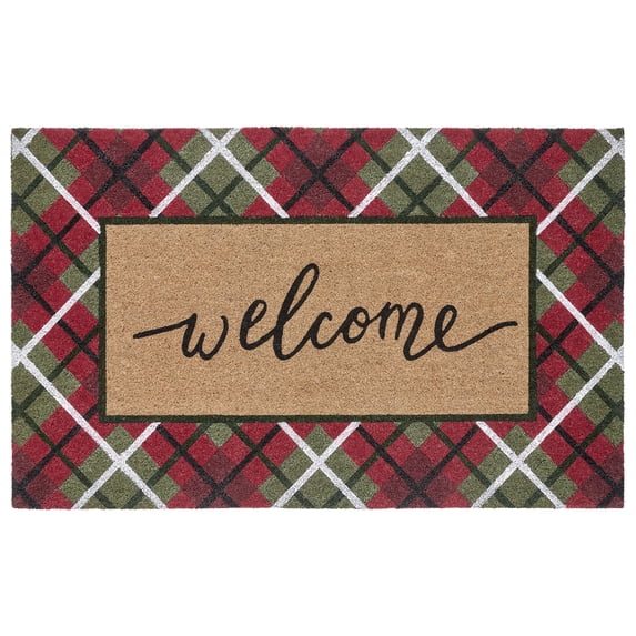 MerryWelcome Christmas Coir Doormat – 7 Festive Designs