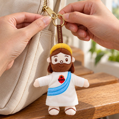 Faith Companion Jesus Plush Keychain
