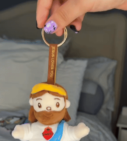 Faith Companion Jesus Plush Keychain