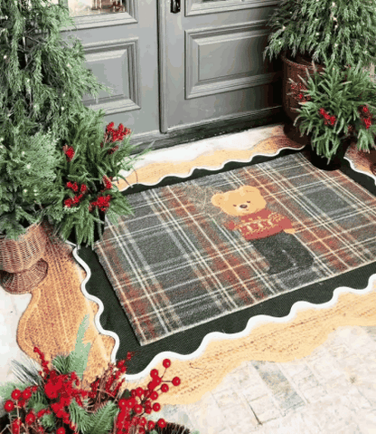 MerryWelcome Christmas Coir Doormat – 7 Festive Designs