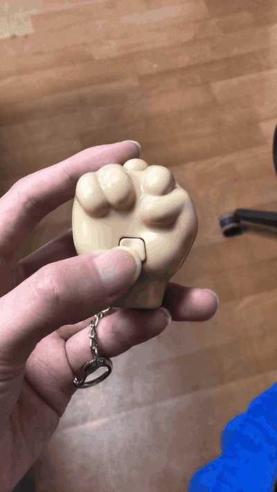 Press & Pop Middle Finger Keychain Set