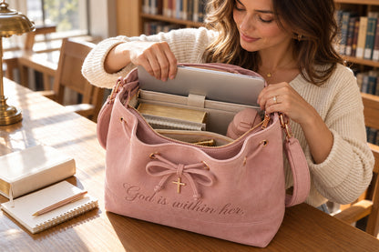 Psalms Suede Bucket Bag — Shoulder & Crossbody