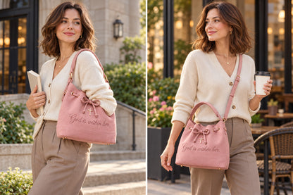 Psalms Suede Bucket Bag — Shoulder & Crossbody