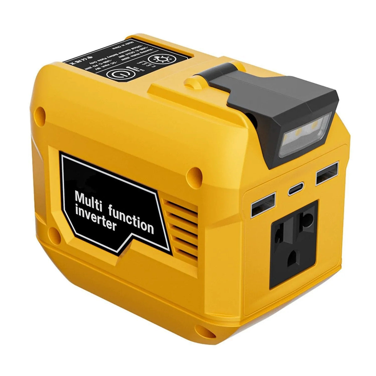 250W Power Inverter DC 18V-21V To AC 220V For Makita For Milwaukee For DeWalt For Bosch USB Type-C DC Port Output