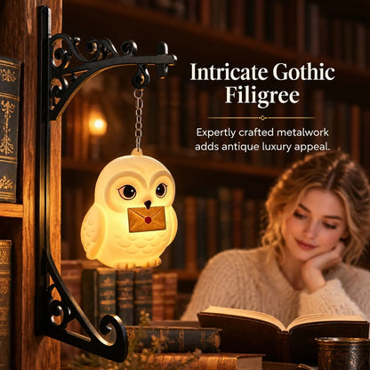 Vintage gotische Bibliothekslaterne mit LED-Beleuchtung