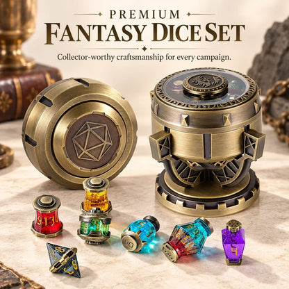🎲🐉 DND Dice Set Alchemist’s Metallic Elixir Metal Dice Set