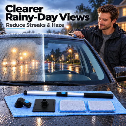 Dual Magnetic Car Windshield Cleaner | Streak-Free Auto Glass Cleaning Kit⭐