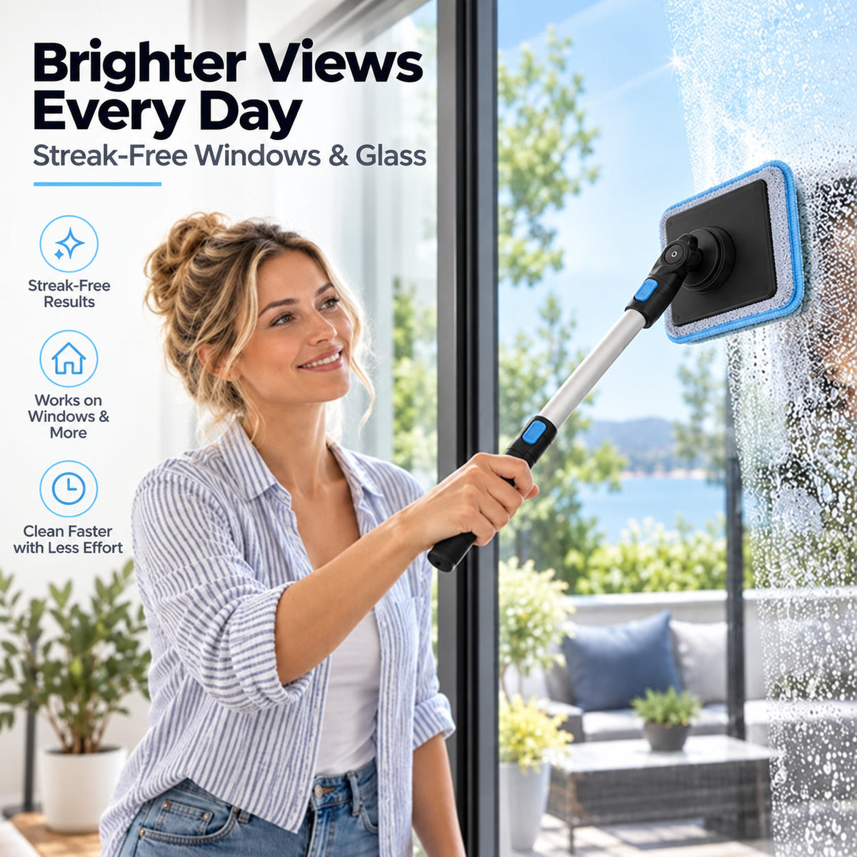 Dual Magnetic Car Windshield Cleaner | Streak-Free Auto Glass Cleaning Kit⭐