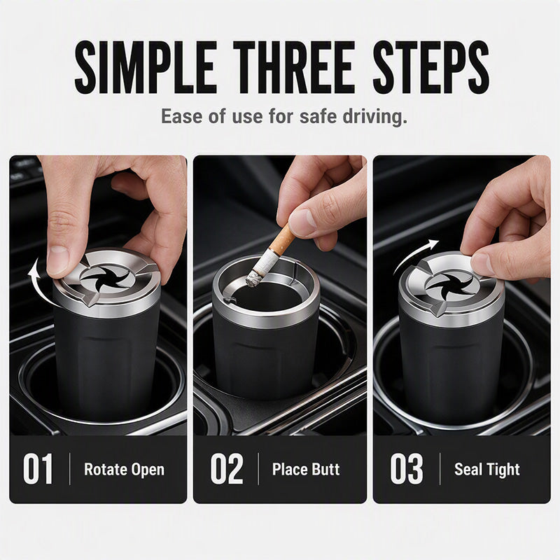 Car ashtray detail