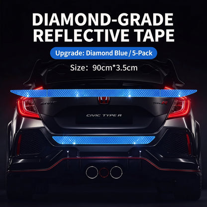 Reflective Car Sticker Strips for Trunk & Rear Bumper