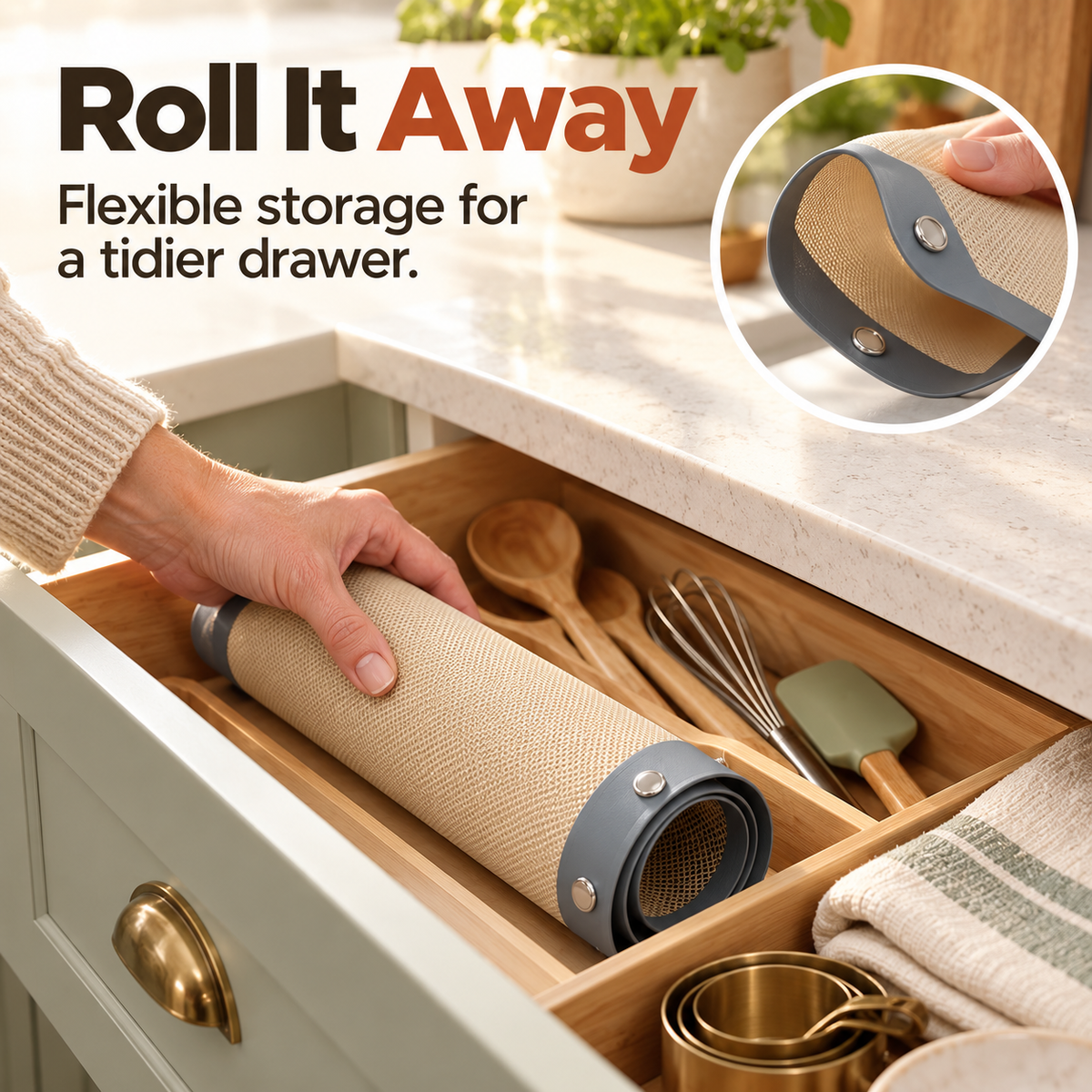 🍪 Snap-Corner Silicone Baking Mat – Non-Stick, Reusable & Easy to Store