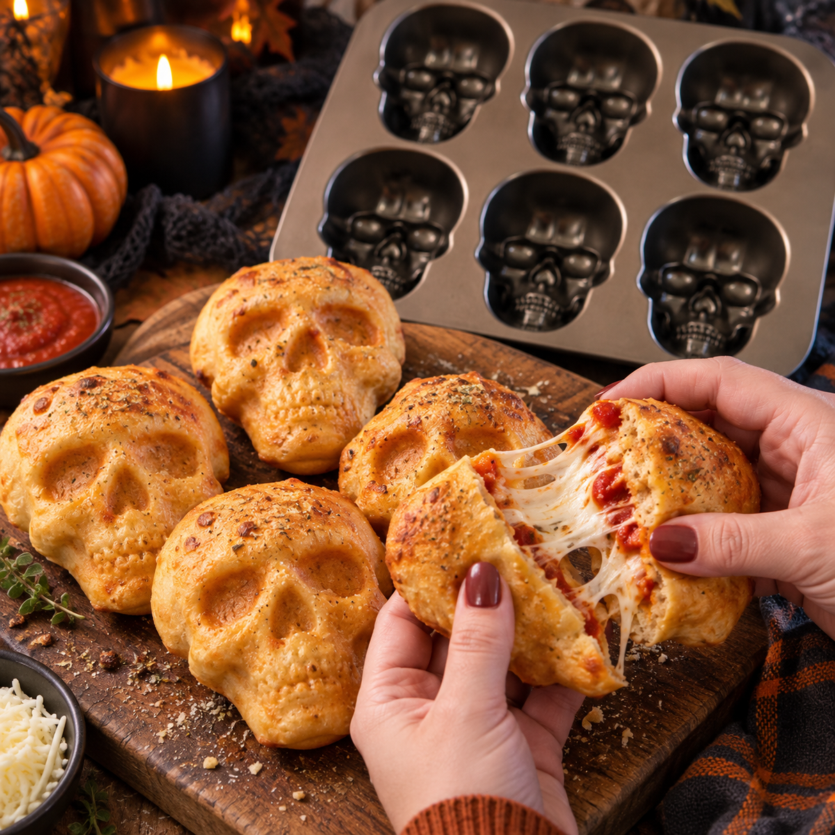 Skull Bites | 6-Cavity Halloween Baking Pan