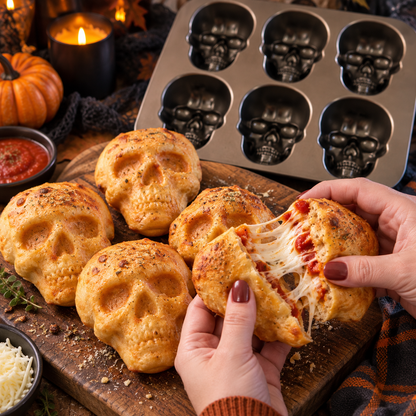 Skull Bites | 6-Cavity Halloween Baking Pan