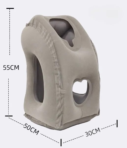 ⏳Time-Limited Special⏰Inflatable Travel Pillow | 360° Support – Soft Flocking, Quick Inflate, Compact ✨