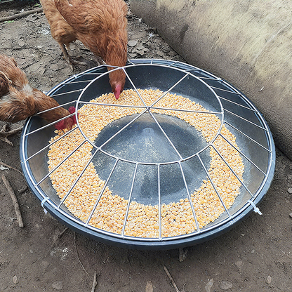 Large-Capacity Poultry Feeder 🐔 – Round Anti-Waste Chicken Feeding Station