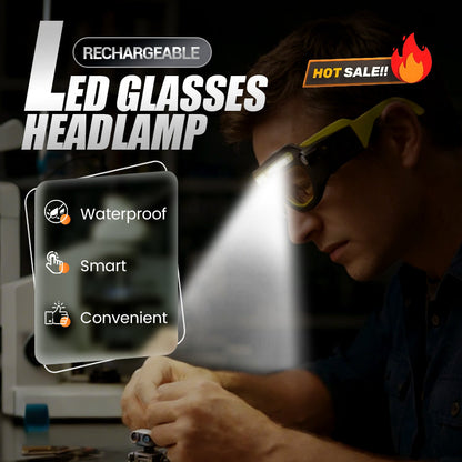 Rechargeable LED Headlamp Glasses