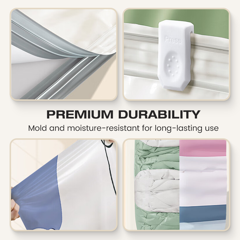 💞50K+ SOLD!🧳💨 No‑Pump Vacuum Storage Bags