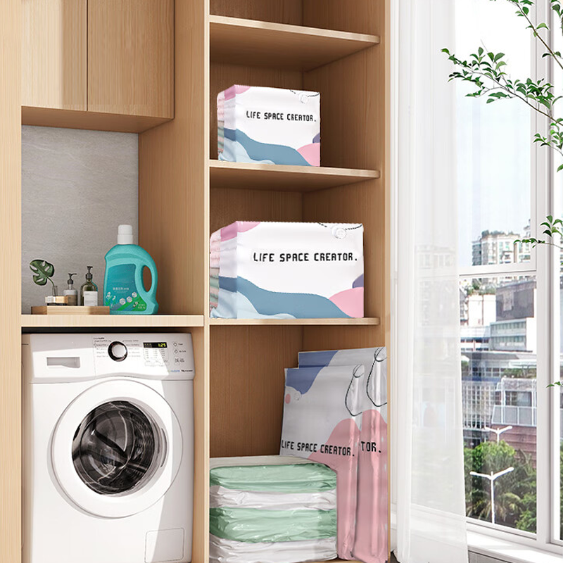 💞50K+ SOLD!🧳💨 No‑Pump Vacuum Storage Bags