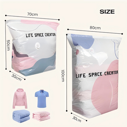 💞50K+ SOLD!🧳💨 No‑Pump Vacuum Storage Bags