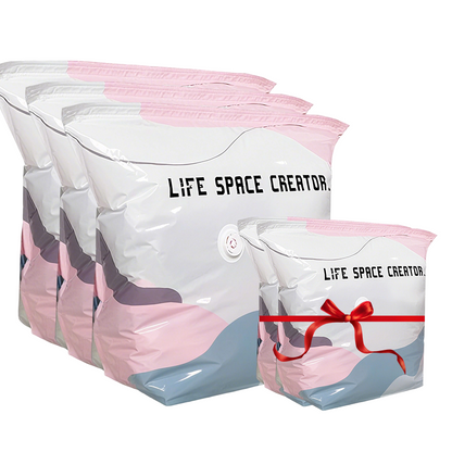 💞50K+ SOLD!🧳💨 No‑Pump Vacuum Storage Bags