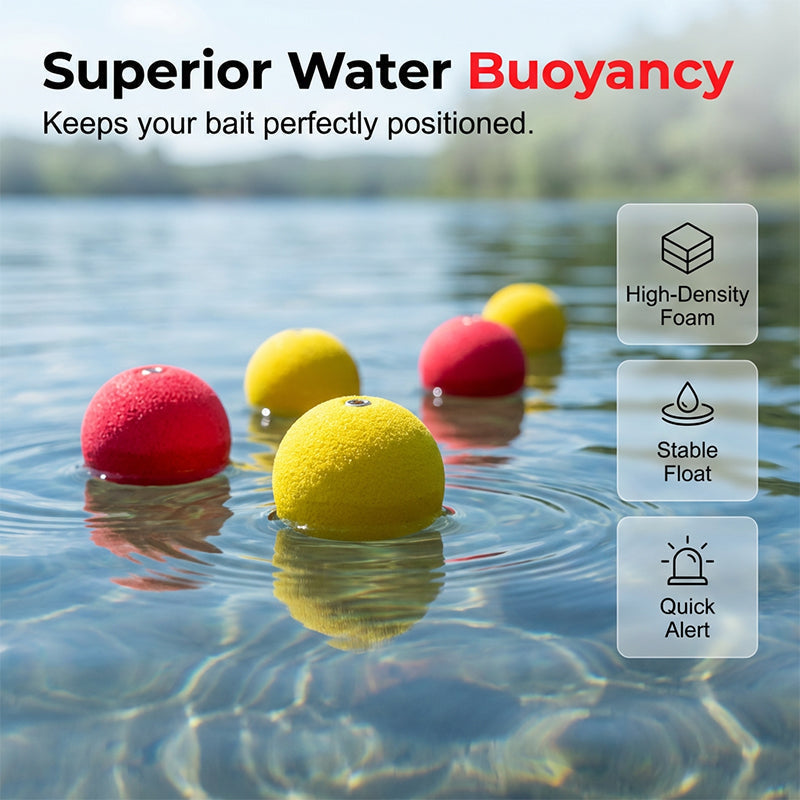 🎣 High-Buoyancy Fishing Float Kit - Precision Weighted Foam Bobbers