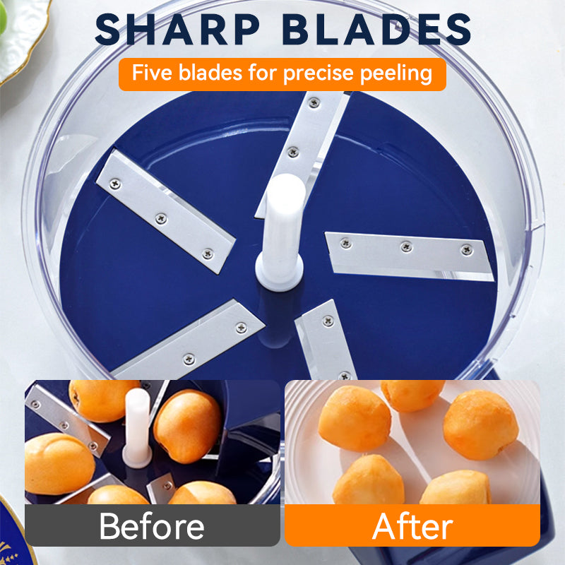🥔 Automatic Electric Fruit & Vegetable Peeler – 5-Blade USB Rechargeable Kitchen Tool