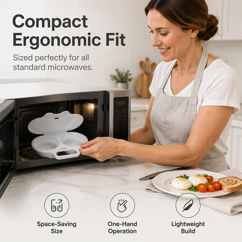 🥳 2026 SALE 🥳💞 50K+ SOLD!   Microwave Egg Cooker — Dual-cavity, non-stick, and easy to clean. A healthier alternative to frying — stock up and save! 🏠✅