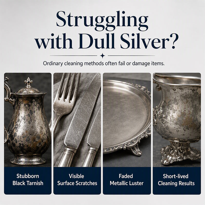 ✨✨ Anti-Tarnish Silver Polish Cream – Shine & Restore Silver Jewelry and Metalware