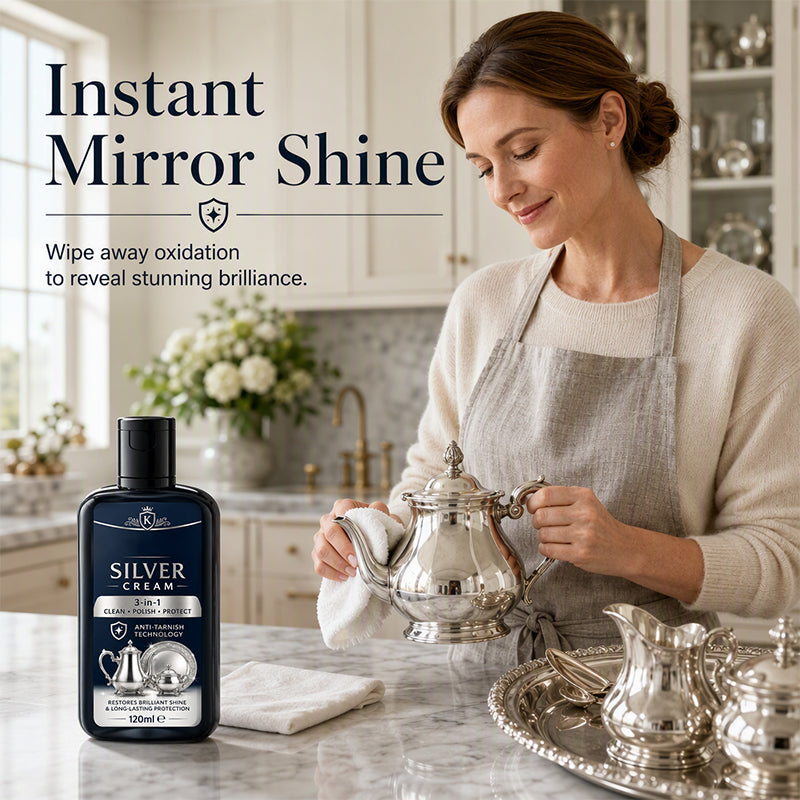 ✨✨ Anti-Tarnish Silver Polish Cream – Shine & Restore Silver Jewelry and Metalware