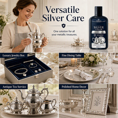 ✨✨ Anti-Tarnish Silver Polish Cream – Shine & Restore Silver Jewelry and Metalware