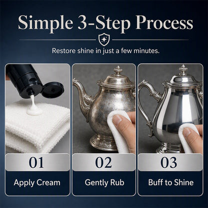 ✨✨ Anti-Tarnish Silver Polish Cream – Shine & Restore Silver Jewelry and Metalware