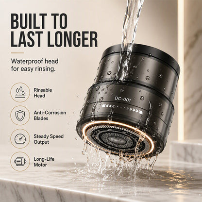 2-in-1 Electric Shaver and Beard Trimmer with Digital Display