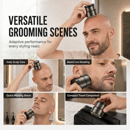2-in-1 Electric Shaver and Beard Trimmer with Digital Display