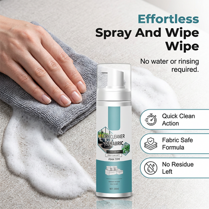 ✨ No-Rinse Fabric Cleaner Foam – Deep Clean & Refresh Sofas, Carpets & Upholstery Without Water