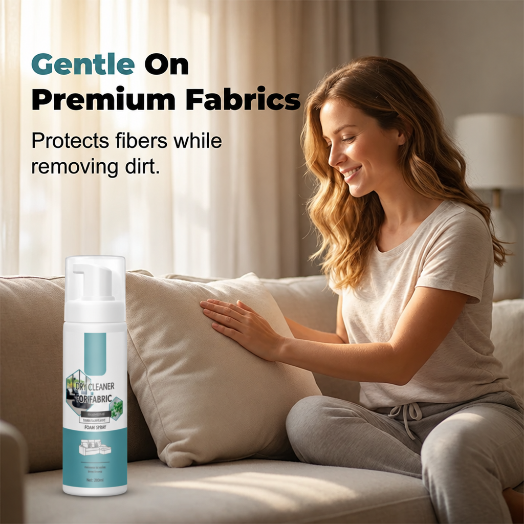✨ No-Rinse Fabric Cleaner Foam – Deep Clean & Refresh Sofas, Carpets & Upholstery Without Water