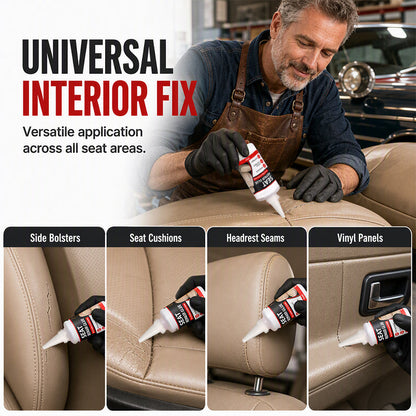 🚗Buy 1 Get 1 Free NOW🔥!! Quick Dry Car Seat Leather Repair Glue‑ Precision Nozzle Vinyl & Leather Adhesive, Permanent Bond Repair Glue for Car Seats, Sofas & Leather Furnitures