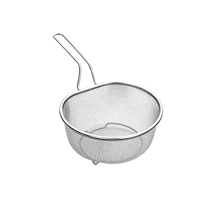 💧 Stainless Steel Sieve with Handle – Fine Mesh, Durable 304 Steel & Easy-Grip Ergonomic Handle – Strain Pasta, Fruits & Veggies Effortlessly ✨