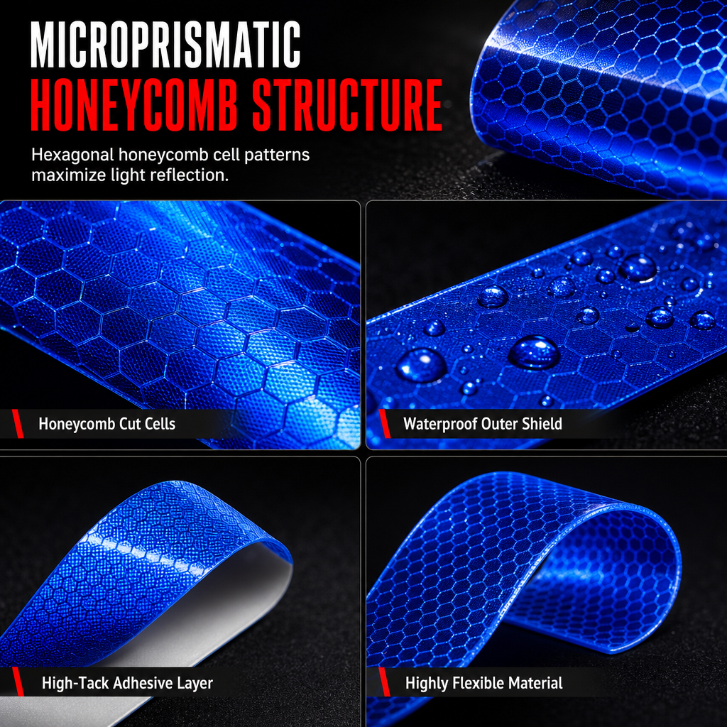 Reflective Car Sticker Strips for Trunk & Rear Bumper