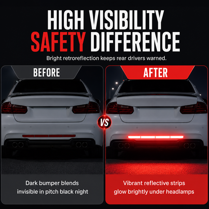 Reflective Car Sticker Strips for Trunk & Rear Bumper