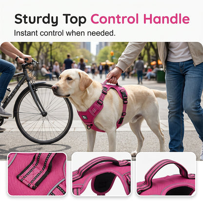 🎀Outdoor Heavy-Duty Adjustable No-Pull Dog Harness with Control Handle