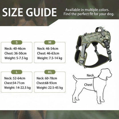 🎀Outdoor Heavy-Duty Adjustable No-Pull Dog Harness with Control Handle