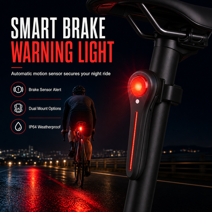 🚲 Smart Brake Sensor Bicycle Taillight - USB Rechargeable Bike Rear Light 🚨