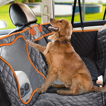 📢📢 50% OFF🐾 Waterproof Dog Car Back Seat Cover – Waterproof, Anti-slip, Convertible 🐶