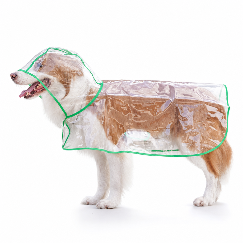 Clear Waterproof Dog Raincoat 🌧️ – Rainy-Day Protection | 50% OFF