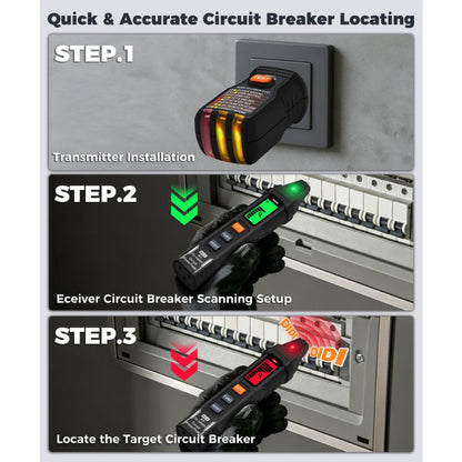 ✨⚡️Digital Circuit Breaker Finder with Socket Tester