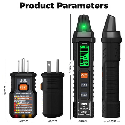 ✨⚡️Digital Circuit Breaker Finder with Socket Tester