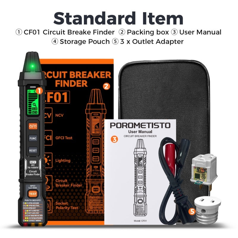 ✨⚡️Digital Circuit Breaker Finder with Socket Tester