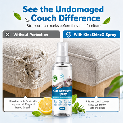 🐱🚫 Cat Scratch Deterrent Spray — Safe, Non-Toxic & Pet-Friendly 🌿