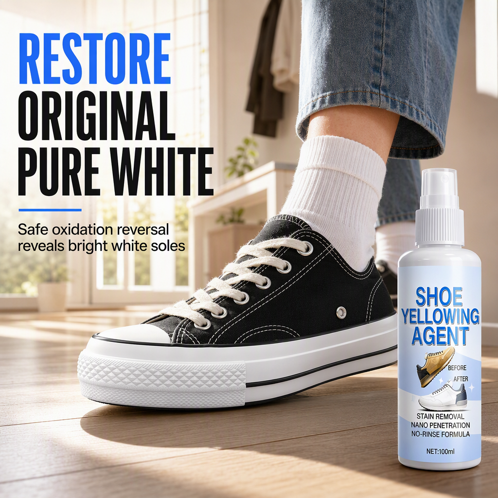 Shoe Sole Whitening Spray for De-yellowing and Oxidation Removal