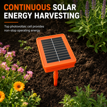 ☀️ Solar-Powered Garden Rodent Deterrent – Cat Sound Device